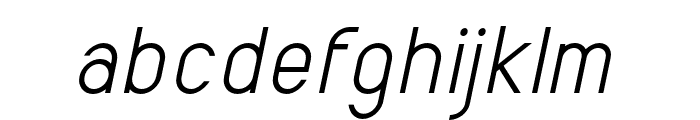 ArikRegularItalic Font LOWERCASE