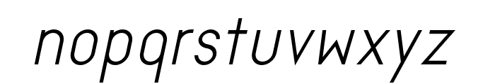 ArikRegularItalic Font LOWERCASE