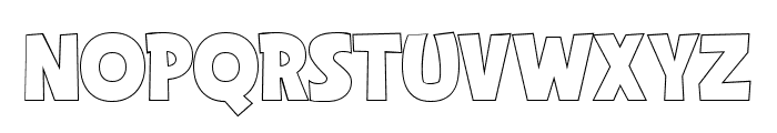 Ariston Comic Outline Font UPPERCASE