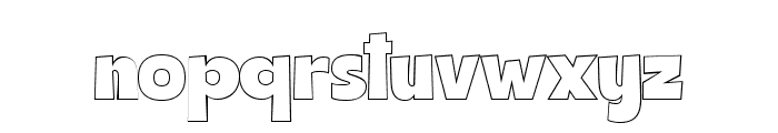 Ariston Comic Outline Font LOWERCASE