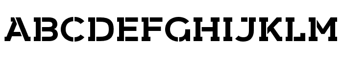 Arkibal-Serif-Stencil-Bold Font UPPERCASE