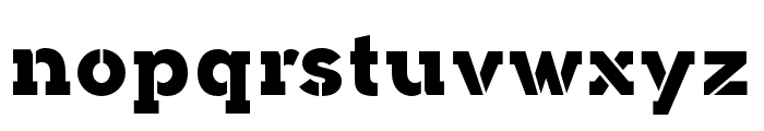 Arkibal-Serif-Stencil-Heavy Font LOWERCASE