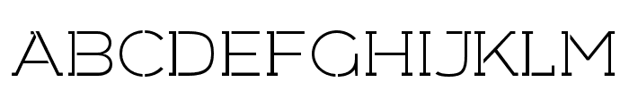 Arkibal-Serif-Stencil-Light Font UPPERCASE