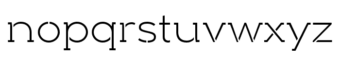 Arkibal-Serif-Stencil-Light Font LOWERCASE