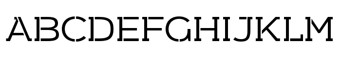 Arkibal-Serif-Stencil-Medium Font UPPERCASE
