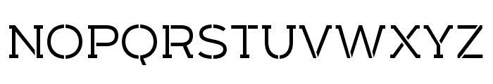 Arkibal-Serif-Stencil-Medium Font UPPERCASE