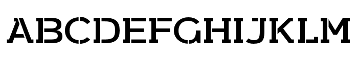 Arkibal-Serif-Stencil-Regular Font UPPERCASE