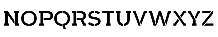 Arkibal-Serif-Stencil-Regular Font UPPERCASE