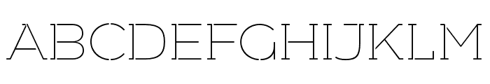 Arkibal-Serif-Stencil-Thin Font UPPERCASE