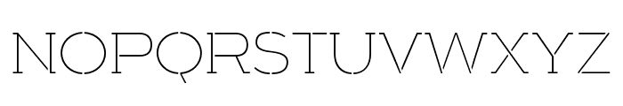 Arkibal-Serif-Stencil-Thin Font UPPERCASE