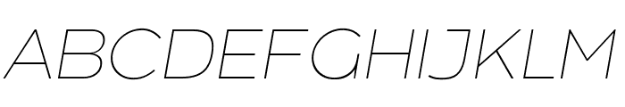 Arkibal-Thin Italic Font UPPERCASE