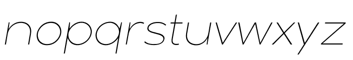 Arkibal-Thin Italic Font LOWERCASE