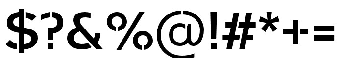 ArkibalStencil-Regular Font OTHER CHARS