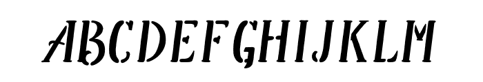 ArmamentStencil Font LOWERCASE