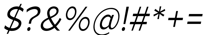 Arthura-LightItalic Font OTHER CHARS