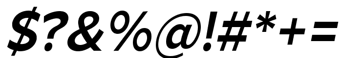 Arthura Medium Italic Font OTHER CHARS