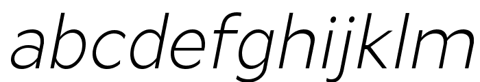Arthura Thin Italic Font LOWERCASE