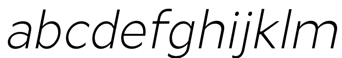 Arthura-ThinItalic Font LOWERCASE