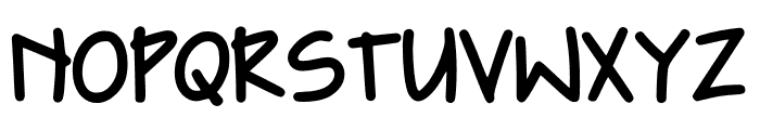 Asymmetric Font UPPERCASE