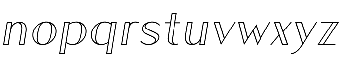 Athena Inline Italic Font LOWERCASE