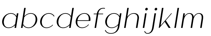 Athena Light Italic Font LOWERCASE