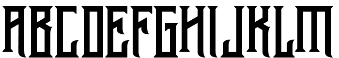Athenry Sharp Font UPPERCASE