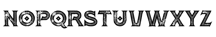 Atlantis Bold Inline Grunge Font LOWERCASE