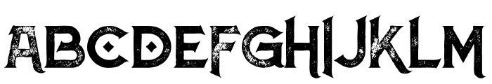 Atlantis Grunge Font UPPERCASE