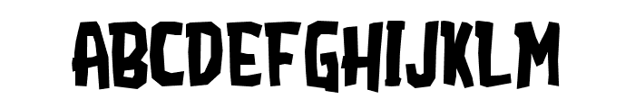 AttackAttackTypeface Font LOWERCASE