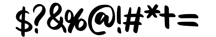 Austhina Brush Calligraphy-Regula Font OTHER CHARS