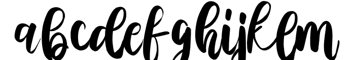 Austhina Brush Calligraphy-Regula Font LOWERCASE