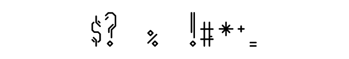 Azteker Font OTHER CHARS