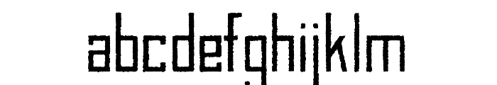 BAHN Pro Rough Thin Font LOWERCASE