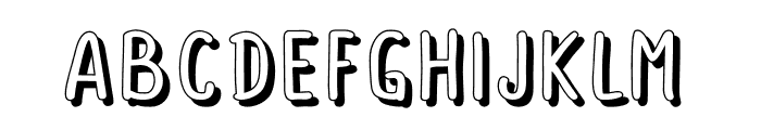 BOSTON CITY SHADOW Font LOWERCASE