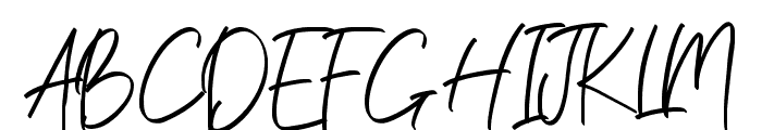 Ballestika Script Font Regular Font UPPERCASE