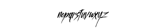 Bastille Script Font LOWERCASE