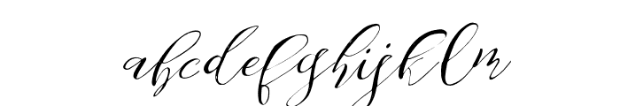 BeGratefulSlant-Script Font LOWERCASE
