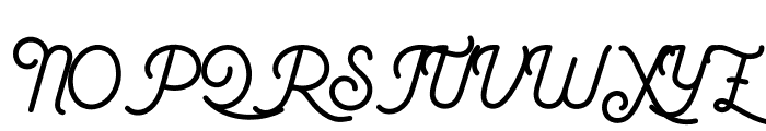 Belvedere Script Font UPPERCASE