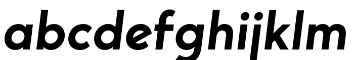 Bergen Sans Semi Bold Italic Font LOWERCASE