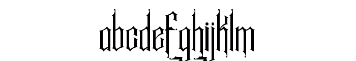 Bertha Neckline Regular Font LOWERCASE