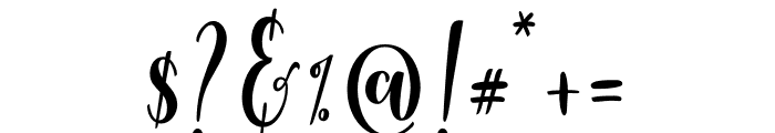 Berthilda Script Font OTHER CHARS