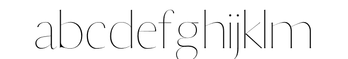 Berton Thin Font LOWERCASE