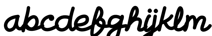 Biban Bold Font LOWERCASE