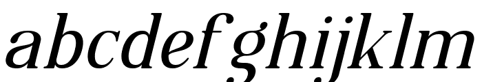 Bilderberg Italic Font LOWERCASE