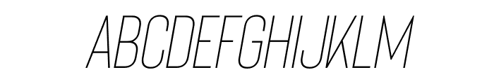 Bison Light Italic Font LOWERCASE