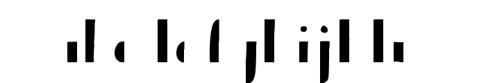 Bistro Serif Fill Font LOWERCASE