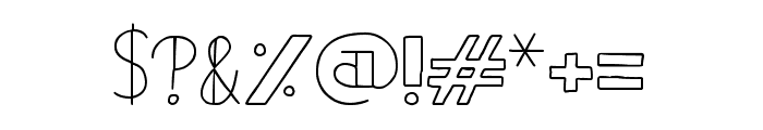 Bistro Serif Medium Font OTHER CHARS