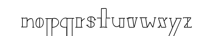 Bistro Serif Medium Font LOWERCASE