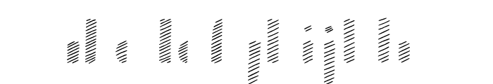 Bistro Serif Slant Font LOWERCASE