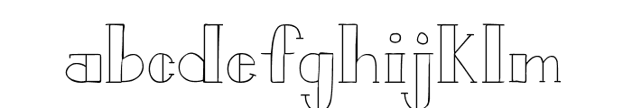 Bistro Serif Font LOWERCASE